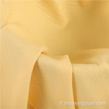 Viscose de rayonne en coton Lurex jacquard tissu teint en simple